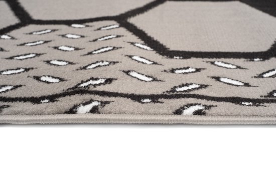 Tapiso Tapiso Atena Grijs Blauw Tapis de chambre d'enfant Taille - 80x150