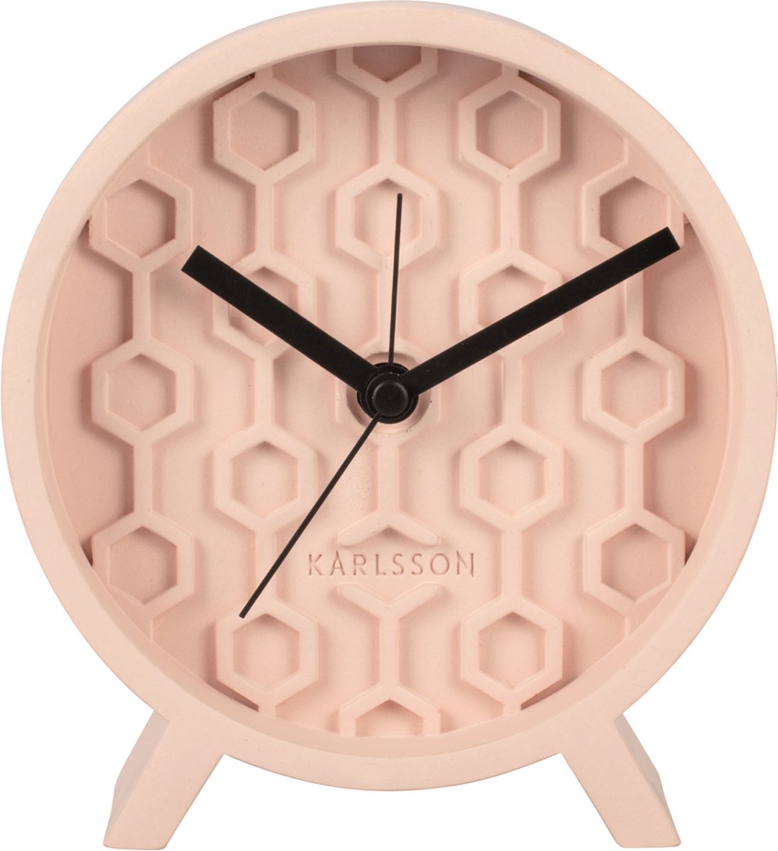 Alarmklok Honeycomb - Beton - Roze