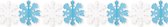 Guirlande de bonhomme de neige et flocons