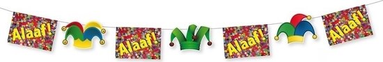 Ligne drapeau thème carnaval Alaaf 3 mètres - Décoration guirlandes carnaval - Décoration fête