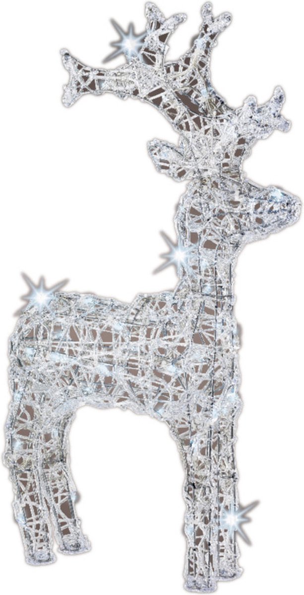 Kerstverlichting LED figuren voor buiten rendier 60 cm met 50 lampjes