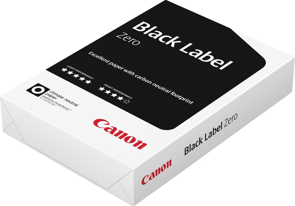 Canon kopieer/printpapier - Black Label Zero - FSC - A4 - 80 grams - 1 doos - 5 pak a 500 vel