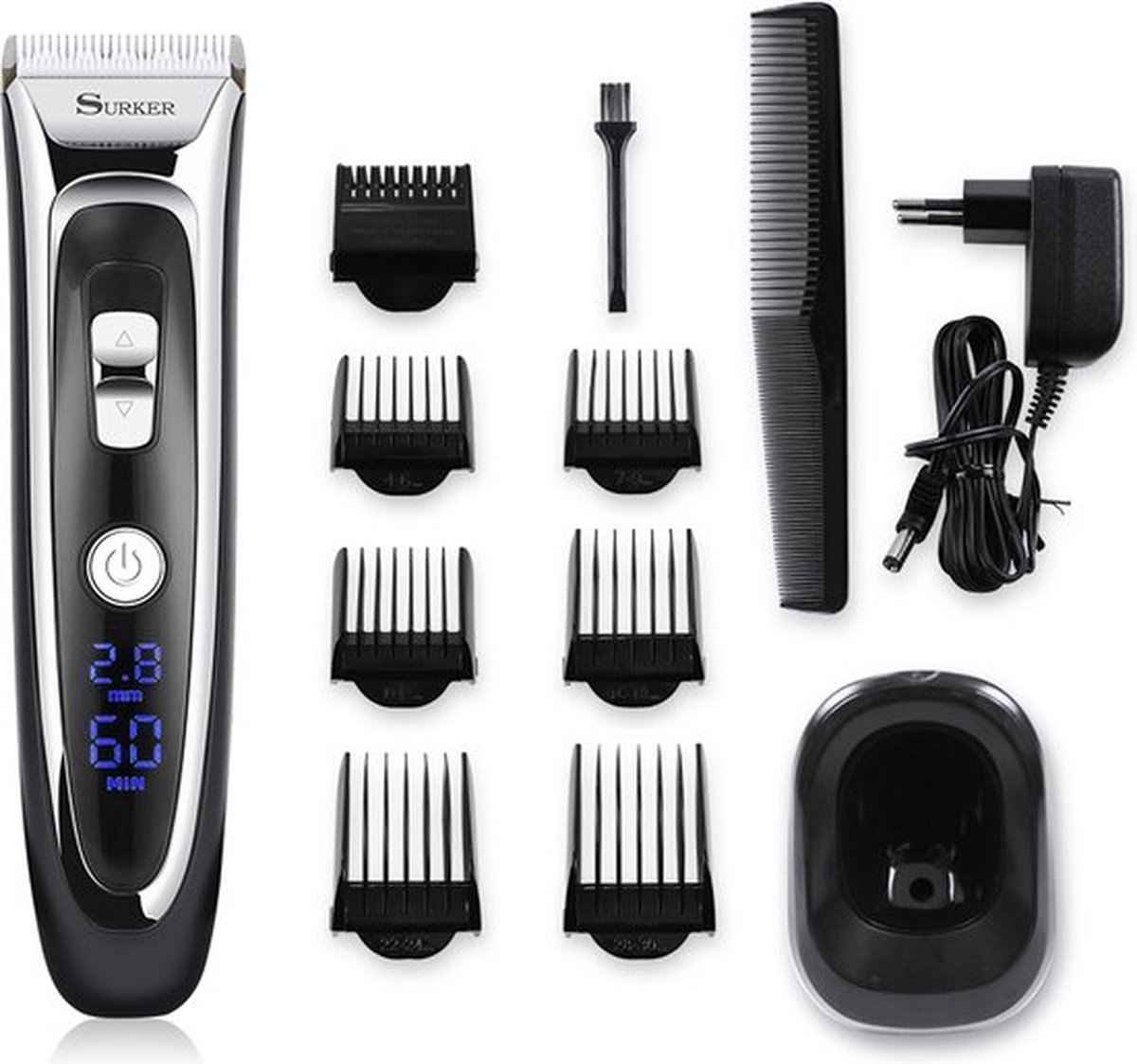 Surker rfc 688B tondeuse trimmer Baardtrimmer mannen Bodygroomer mannen baardtrimmers Trimmer baard Bodygroomer mannen intiem Voor de schaamstreek Voor het hele lichaam Neus&oor
