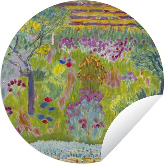 Tuincirkel Garden - Pierre Bonnard - 150x150 cm - Ronde Tuinposter - Buiten