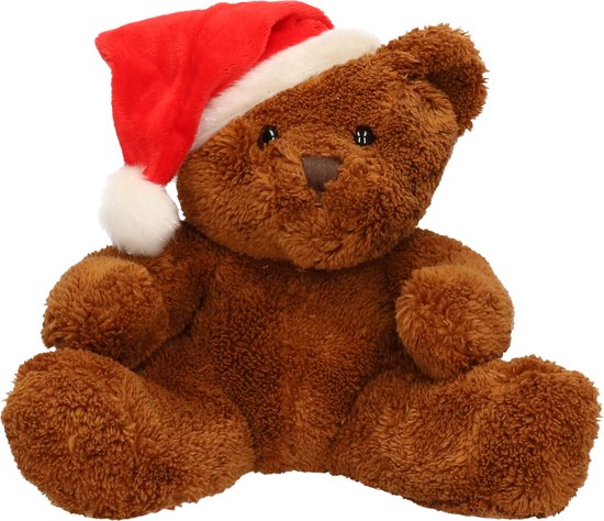 Peluche ours Michaela avec bonnet de Noel 26 cm - Animaux en peluche -  Animaux en... | bol