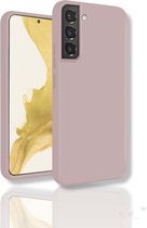 oTronica Hoesje Geschikt Voor Samsung Galaxy S22 backcover liquid siliconen hoesje - Licht Roze