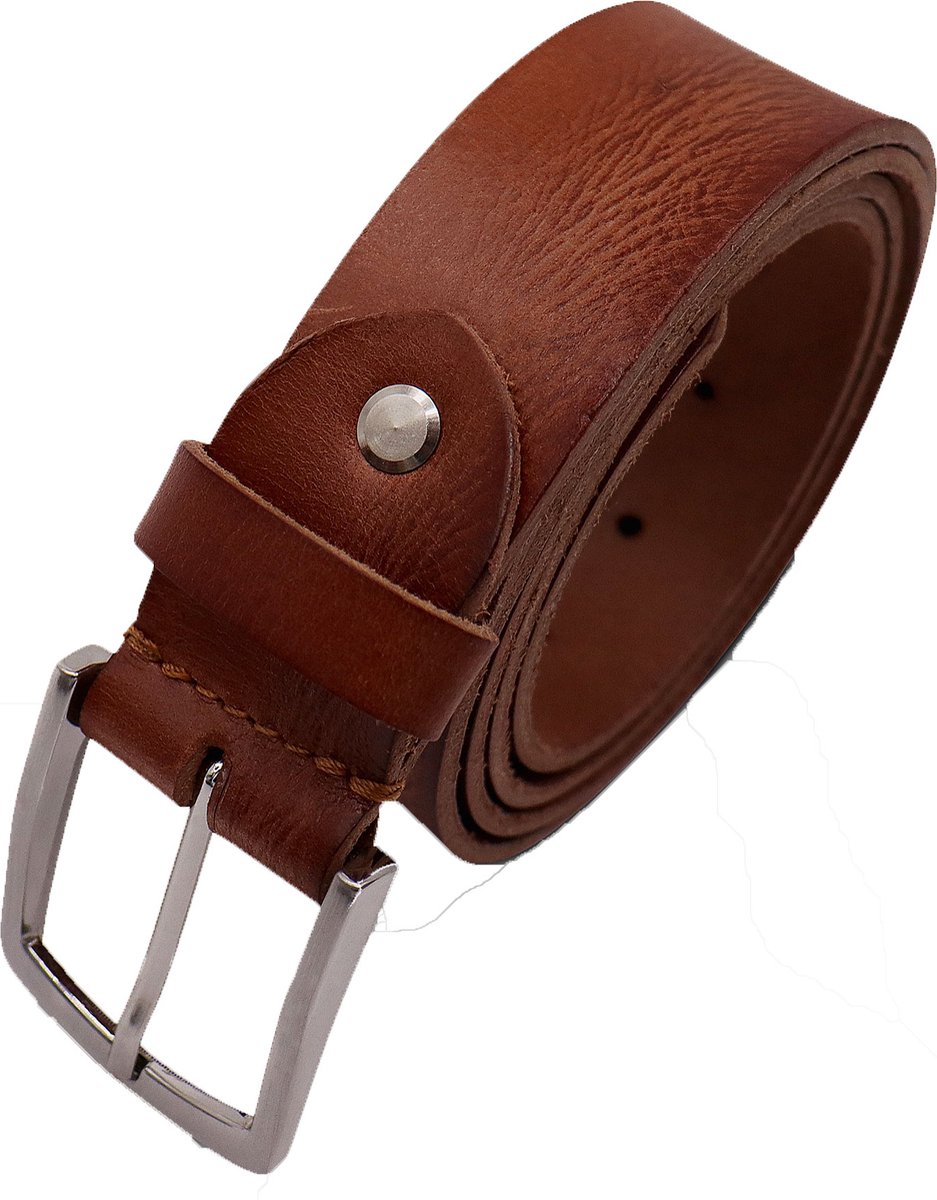 Safekeepers Riem - Heren riem - Dames riem - Leren riem heren - 40 mm brede riem heren - 105 - Bruin