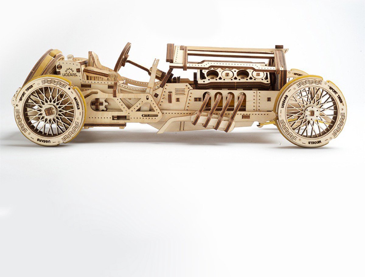 UGEARS Houten 3D Model - U-9 Grand Prix Car — afbeelding 6
