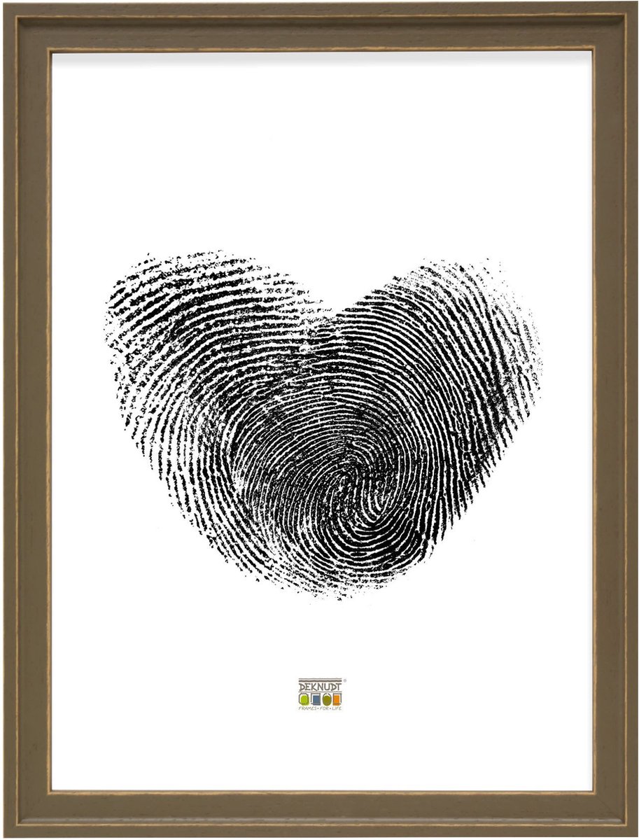 Deknudt Frames fotolijst S45ES7 - bruin handgeschilderd - 40x60 cm
