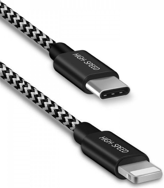 Dux Ducis Fast Charging 2.1A USB-C naar Lightning Lange iPhone Kabel 5 Meter
