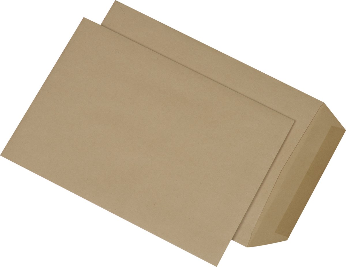 MAILmedia Versandtaschen B5 naßklebend, ohne Fenster,90 g-qm natron braun, Eigengewicht: 9,4 g (36106-7)
