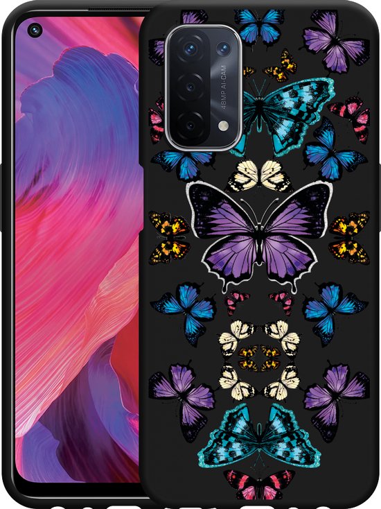 iVoler Cover per Oppo A54 5G / Oppo A74 5G, Antiurto Custodia con Paraurti in TPU Morbido e 3 Pezzi Pellicola Vetro Temperato, Ultra Sottile Trasparente Silicone Protettiva Case