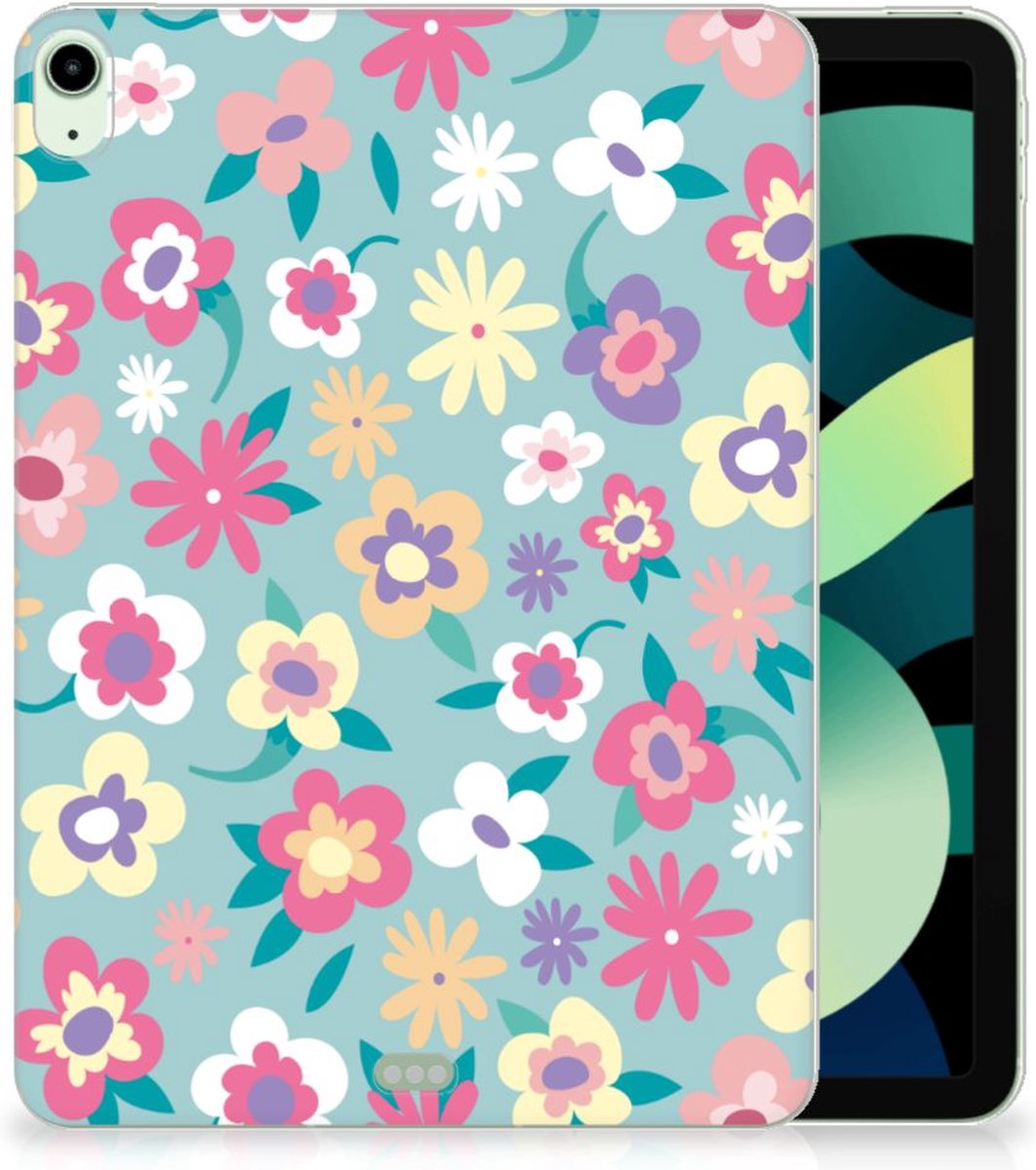iPad Air (2020/2022) 10.9 inch Siliconen Hoesje Flower Power
