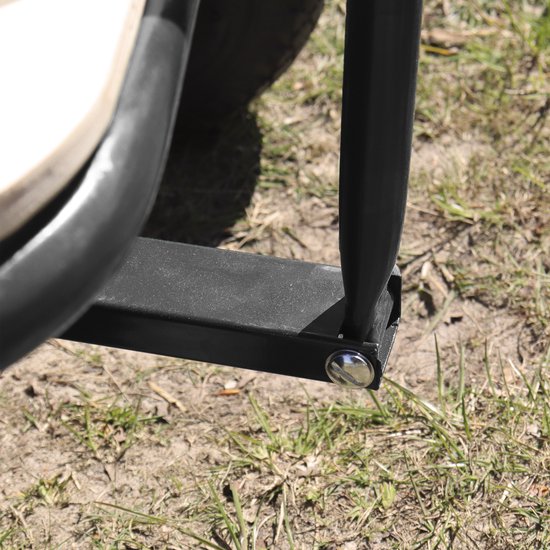 Sunny Billy Beach Wagon Bolderkar Antraciet - Blank hout - Bolderwagen met luchtbanden - 94x61x97cm