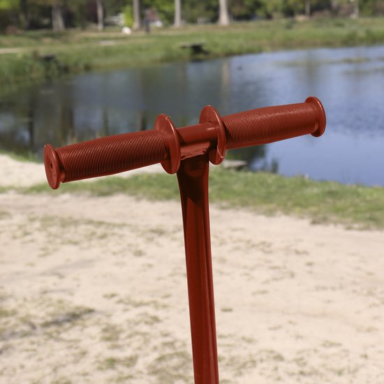 Sunny Billy Beach Wagon Bolderkar Rood - Blank hout - Bolderwagen met luchtbanden - 94x61x97cm van Sunny Billy — afbeelding 3