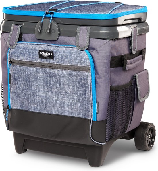 Steamy Cool 70 - Grande Glacière sur Roues - 70 Litres - Blauw