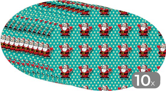 Molinter Placemat Kerst Placemat Onderzetters Kerstman Onderzetters voor Eettafel Decoratie 2 Stuks / Set (Stijl 3 Molinter Placemat Kerst Placemat Onderzetters Kerstman Onderzetters voor Eettafel Decoratie 2 Stuks / Set (Stijl 3