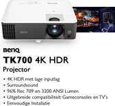BenQ TK700 Gaming Projector - Gaming Monitor - 4K - 2X HDMI - geschikt voor PS5 & XBOX