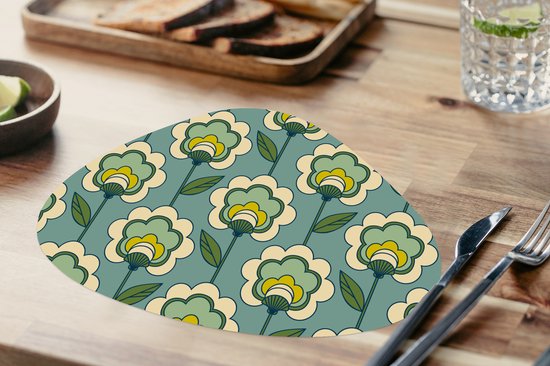 Set de table bio - Napperons bio - Sets de table - Rétro - Design - Années 1970 - Bloem - 10 pièces