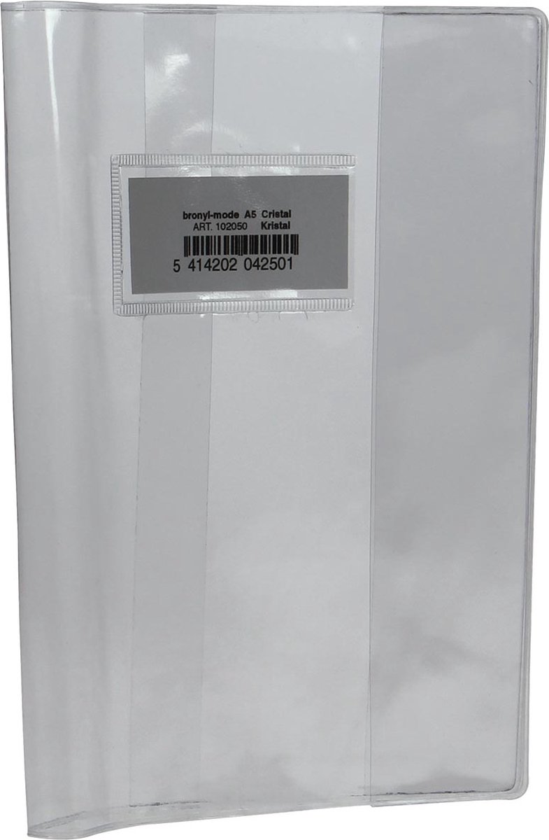 Bronyl schriftomslag ft 16,5 x 21 cm (schrift), kristal 10 stuks