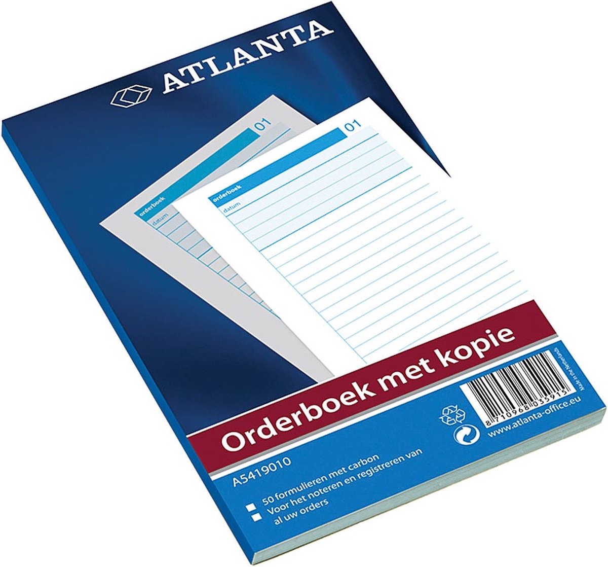 Orderboek atlanta a5 50x2vel | 1 stuk | 5 stuks