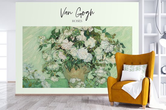 Papier Peint - Papier peint photo - Roses - Van Gogh - Largeur 295 cm x Hauteur 220 cm
