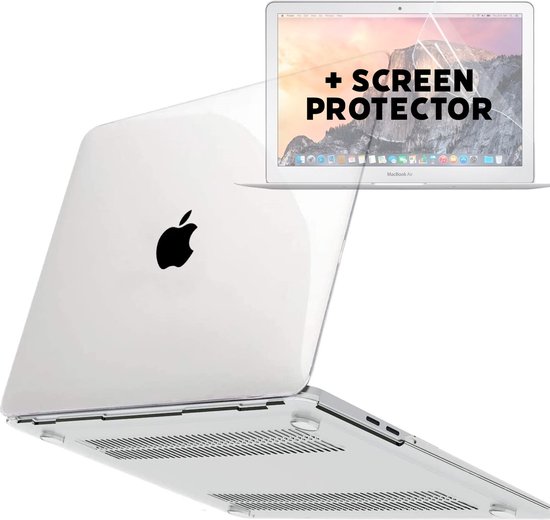 Coque Macbook Air M1 2020/2021 avec protection d'écran Macbook Air (A2337)  - Coque... | bol