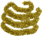 3x stuks kerstboom folie slingers/lametta guirlandes van 180 x 12 cm in de kleur glitter goud - Extra brede slinger