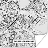 Poster Garges-lès-Gonesse - Frankrijk - Plattegrond - Kaart - Stadskaart - 75x75 cm