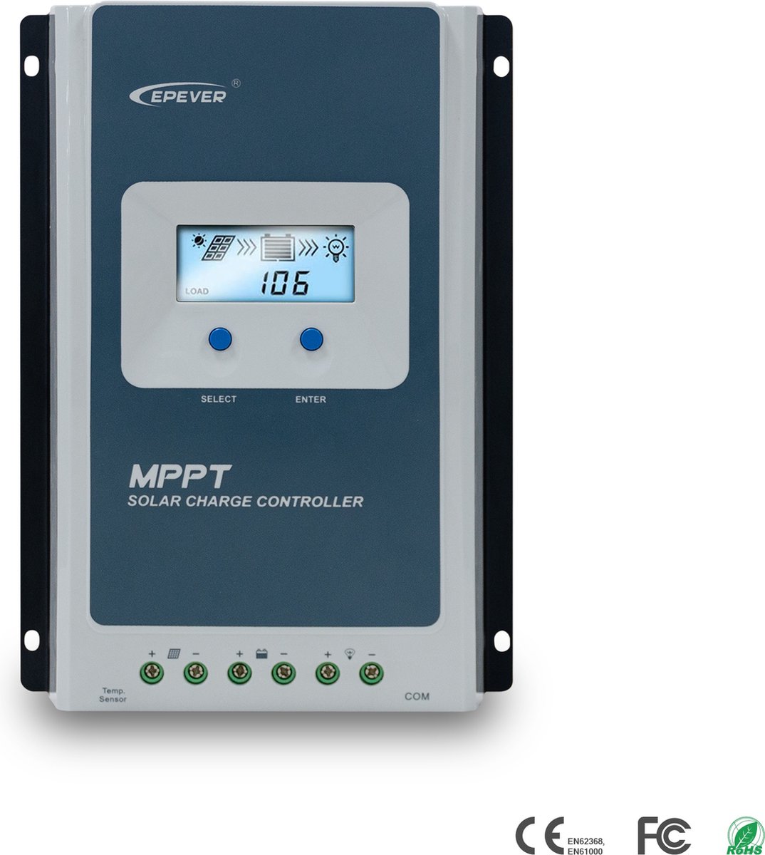 Laadregelaar EPEVER MPPT Solar Charger Tracer AN Serie 10A met 12V / 24V DC