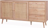 Alice's Garden l Buffet Bohème l 150x39x79cm l 3 tiroirs l 2 portes l Naturel