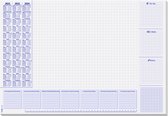 Sigel bureauonderlegger - Lilac - 59,5x41cm - 30 vel - dag/weekindeling en notities - 2023/2024/2025 - schrijfonderlegger - SI-HO355