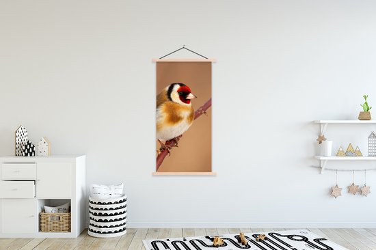Affiche scolaire - Chardonneret - Vogel - Animaux - 90x180 cm - Lattes vierges