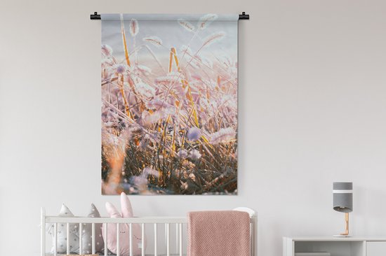 Tapisserie - Tapisserie - Herbe - Soleil - Hiver - 90x120 cm - Tapisserie