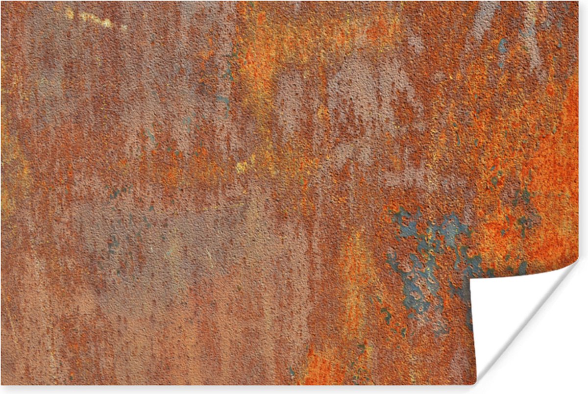 Poster Roest - IJzer - Industrieel - Oud - 90x60 cm