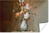 Affiche Maîtres anciens - Fleurs - Balthasar van der Ast - 60x40 cm
