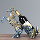 Flessenrek van hars - Paardenwagen - Voor Wijn & Champagne - Decoratie - Bar - Cadeau - Hotelkamer - Restaurant - Wijnrek - Verrassing