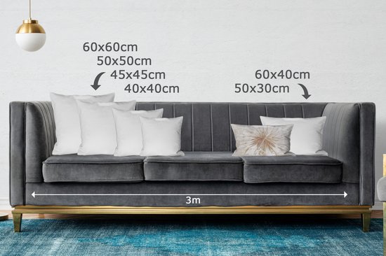 Coussins Coussins décoratifs - Oreillers Salon - 50x30 cm - Fleurs - Pissenlit - Design