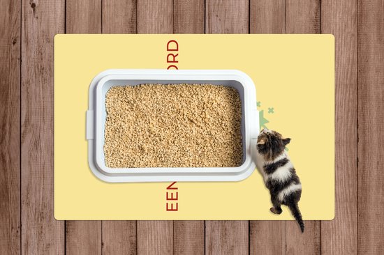 Kattenbakmat - Placemat kat - Kattenbak mat - Cadeau voor Moederdag