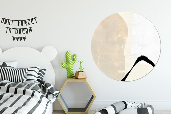 Wall Circle - Wall Circle Indoor - Stains - Altéré - Abstrait - ⌀ 120 cm - Décoration murale - Peintures Ronds XXL