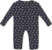 Woody onesie baby unisex - donkerblauw met highlander koe all-over print - 212-3-ONB-Z/917 - maat 62