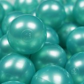 Ballen voor ballenbak METALLIC TURQUOISE Ø 7cm 200 stuks