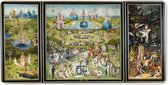 Muismat XXL - Bureau onderlegger - Bureau mat - Tuin der lusten - schilderij van Jheronimus Bosch - 100x50 cm - XXL muismat