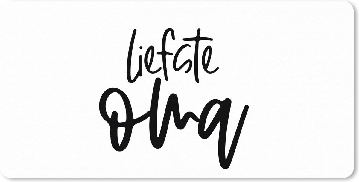 Muismat XXL 100x50 cm - Bureau onderlegger - Bureau mat Oma - Quotes - Liefste oma - Spreuken - Bureaumat - Gaming mousepad xl - Bureaulegger groot - Computer deskmat