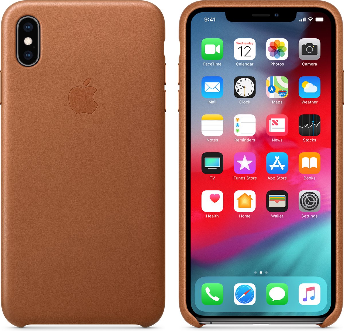 Apple - Leren Hoesje - iPhone Xs Max - Bruin