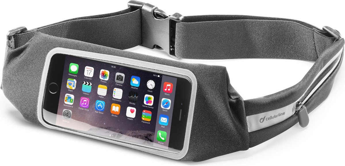 Cellularline WAISTBANDVIEWK mobiele telefoon behuizingen Heupzakhouder Zwart