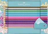 Faber-Castell kleurpotloden - Sparkle - 20 stuks - mini puntenslijper - in blik - FC-201641