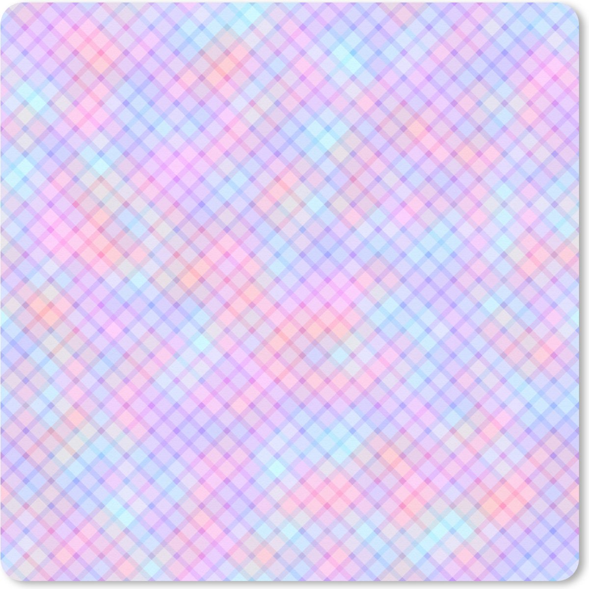 Muismat XXL 40x40 cm - Bureau onderlegger - Bureau mat Design - Geometrie - Roze - Bureaumat - Gaming mousepad xl - Bureaulegger groot - Computer deskmat