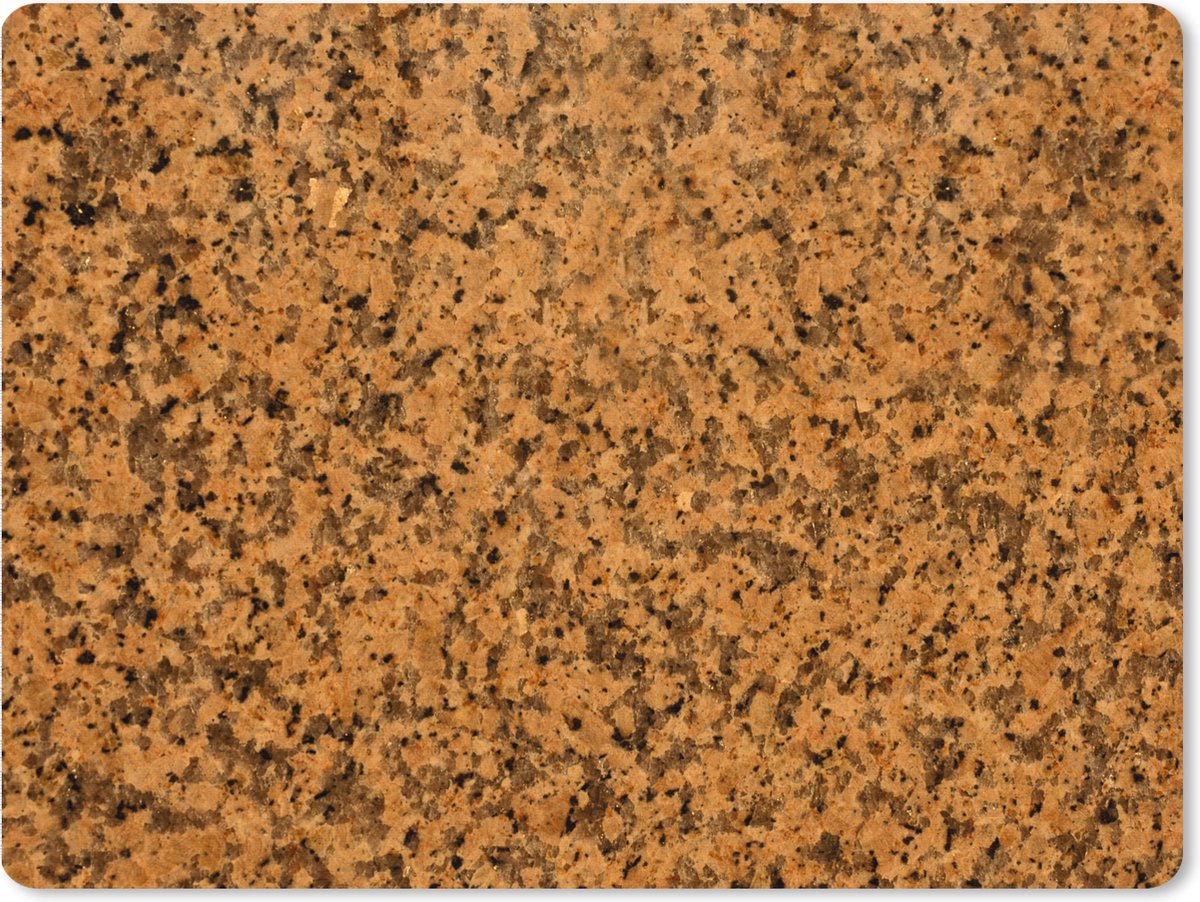 Muismat XXL 80x60 cm - Bureau onderlegger - Bureau mat Graniet - Steen - Oranje - Bureaumat - Gaming mousepad xl - Bureaulegger groot - Computer deskmat