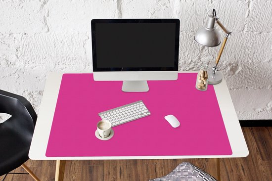 Tapis de souris xxl - Tapis de souris - Fuchsia - Uni - Tapis de souris Gaming - Grand tapis de souris - 120x80 cm - Sous-main